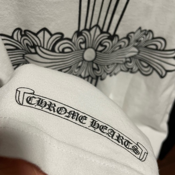 White Graphic Cross Men's Shirt - Picture 8 of 12